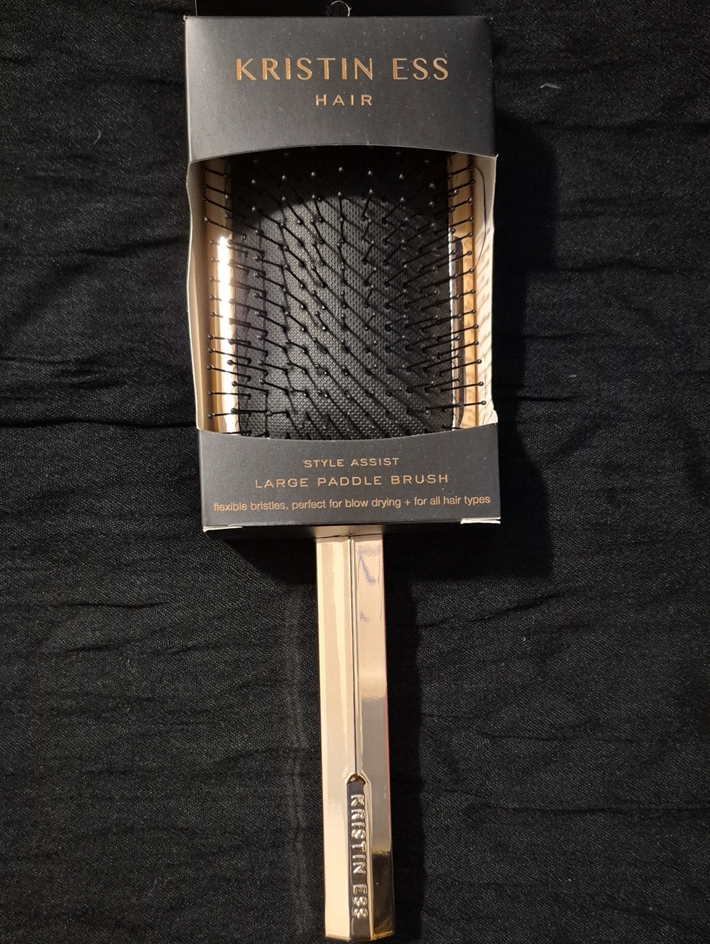 NIB Kristin Ess Style Assist Large Paddle Hair Brush